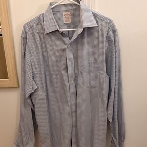 Men's Blue Checkered Shirt Brooks brothers vintage